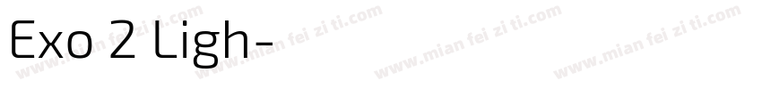 Exo 2 Ligh字体转换